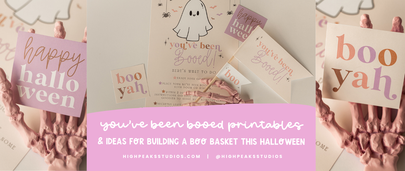 You've Been Booed Boo Basket Printables – High Peaks Studios LLC