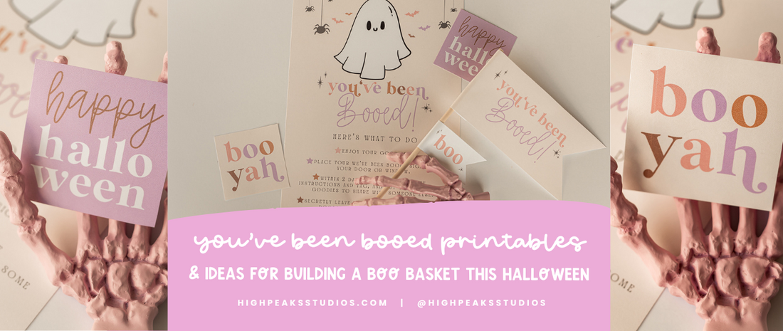 You've Been Booed Printables & Ideas For Building a Boo Basket This Halloween - High Peaks Studios LLC