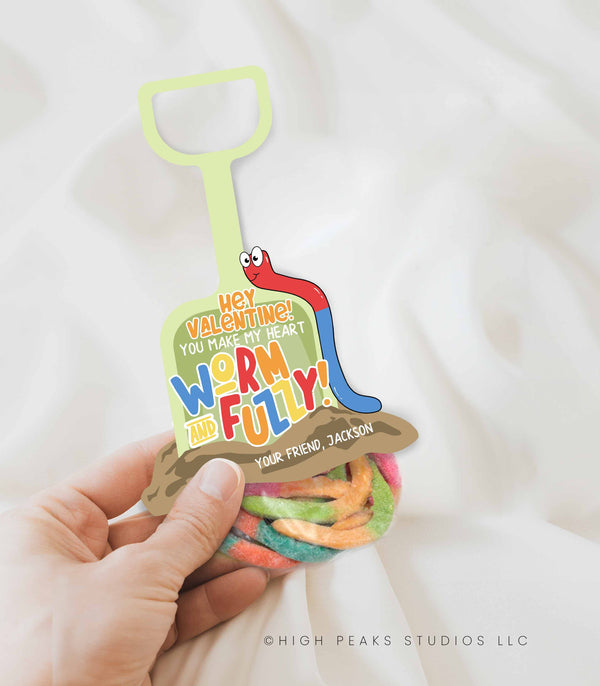 Shovel and Worm Valentine Printable – High Peaks Studios LLC