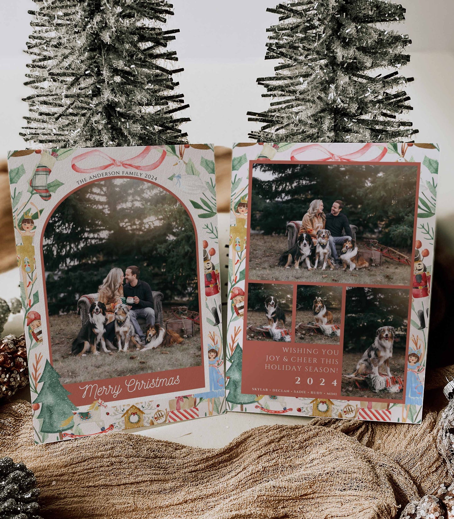 Nutcracker Christmas Photo Card Template