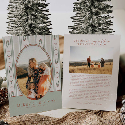 Cottagecore Ribbon Holiday Card
