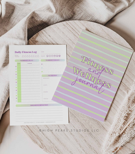 13 Page Health and Fitness Journal - High Peaks Studios LLC