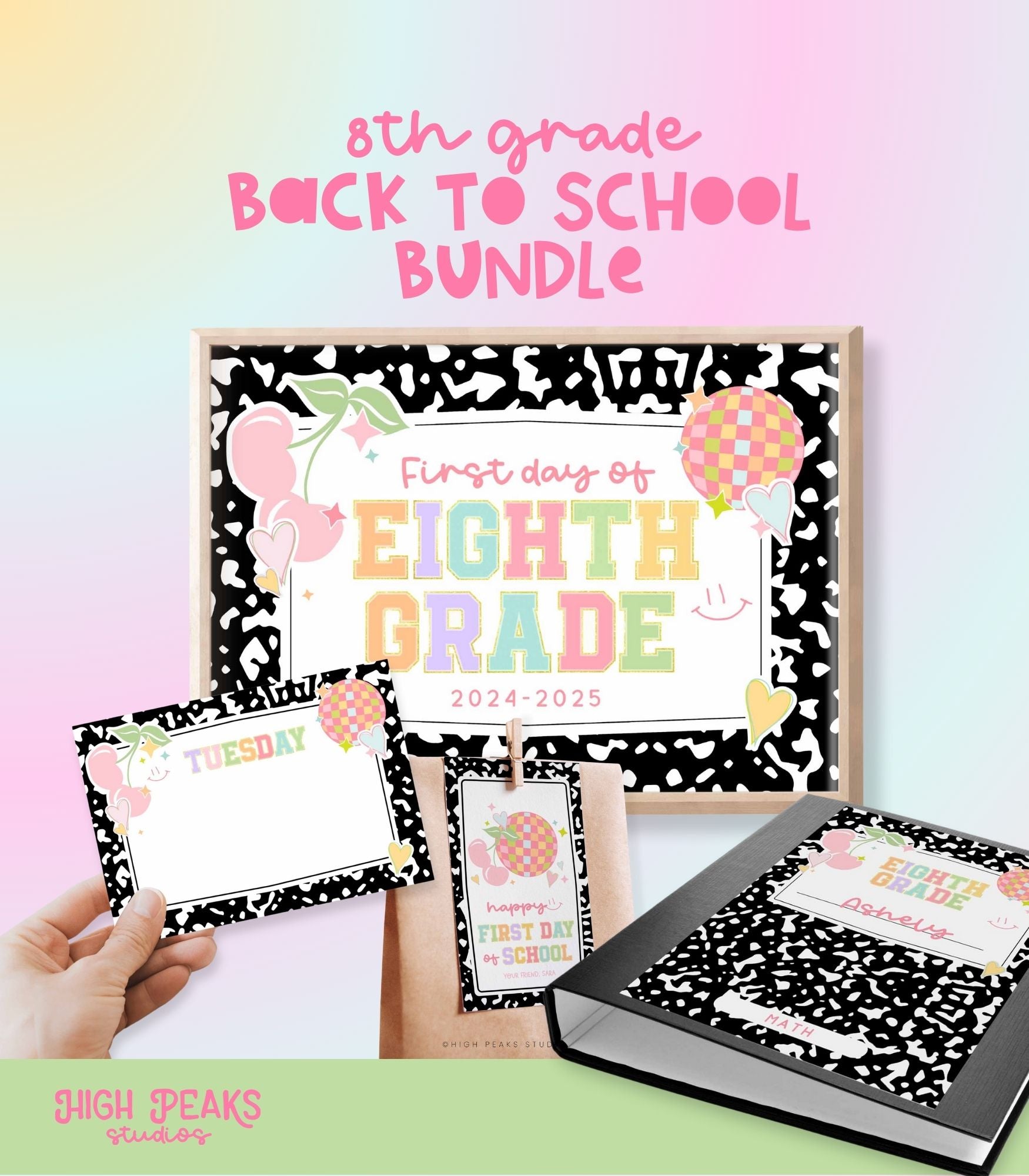 8th Grade Back To School Bundle - High Peaks Studios