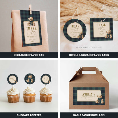 Luxury Polo Teddy Bear Baby Shower Bundle - by high peaks studios