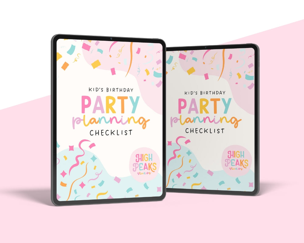 Download our free party planning checklist image - High Peaks Studios
