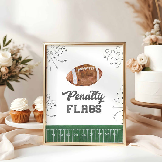 Penalty Flags Party Sign Printable By High Peaks Studios