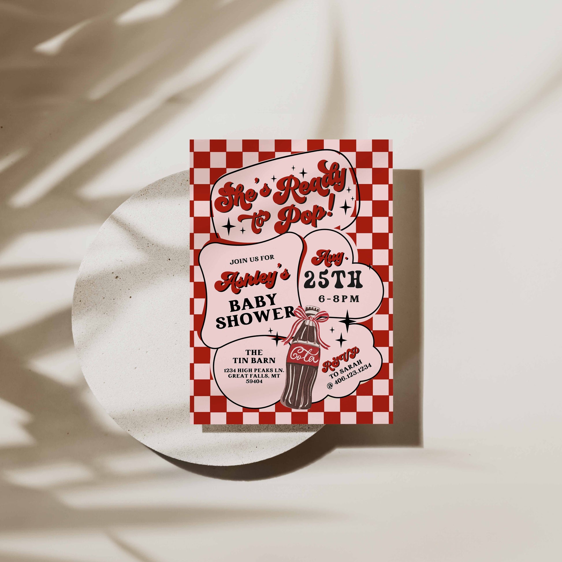 Shes Ready To Pop Baby Shower Invitation By High Peaks Studios