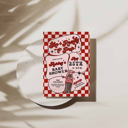 Shes Ready To Pop Baby Shower Invitation By High Peaks Studios