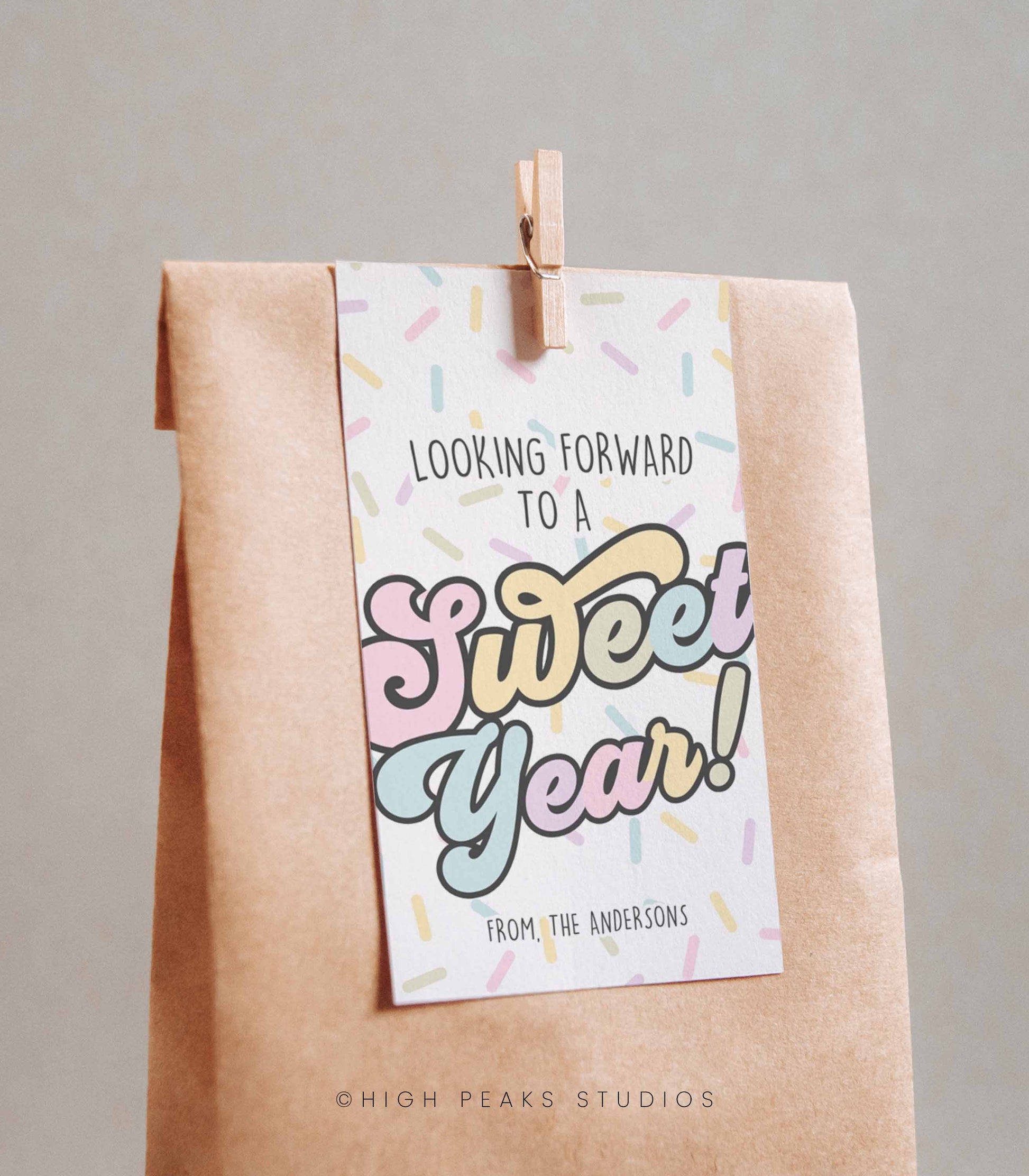 Sweet Year Back To School Gift Tag