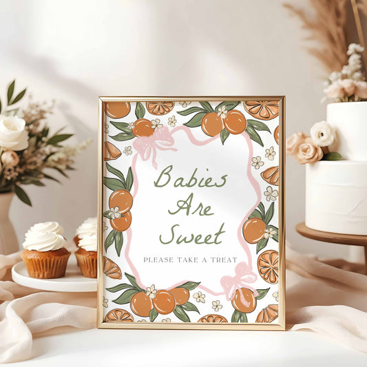Babies Are Sweet Party Sign Printable By High Peaks Studios