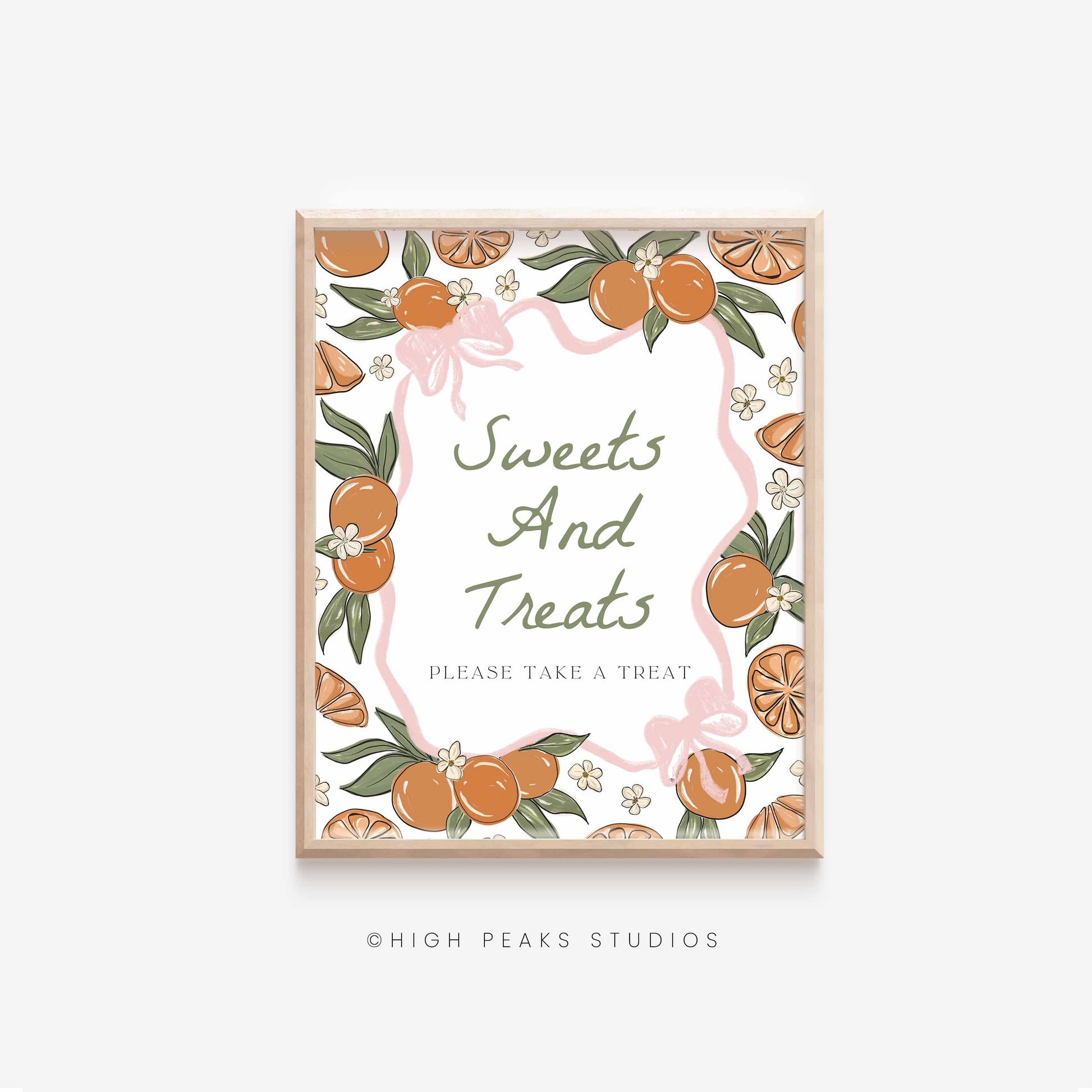 Sweets And Treats Party Sign Printable By High Peaks Studios