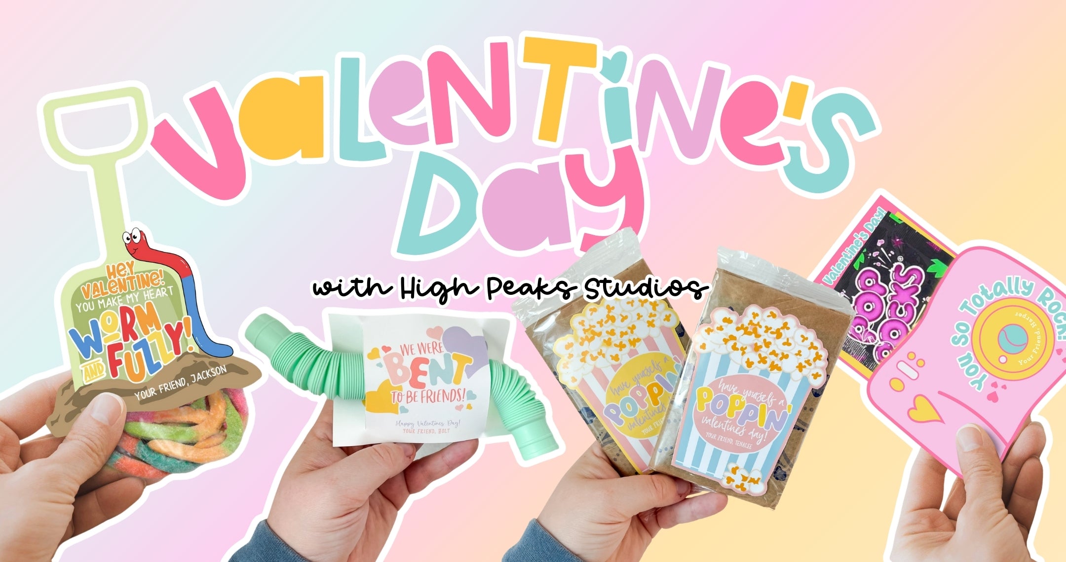 Valentine's day Template banner - high peaks studios