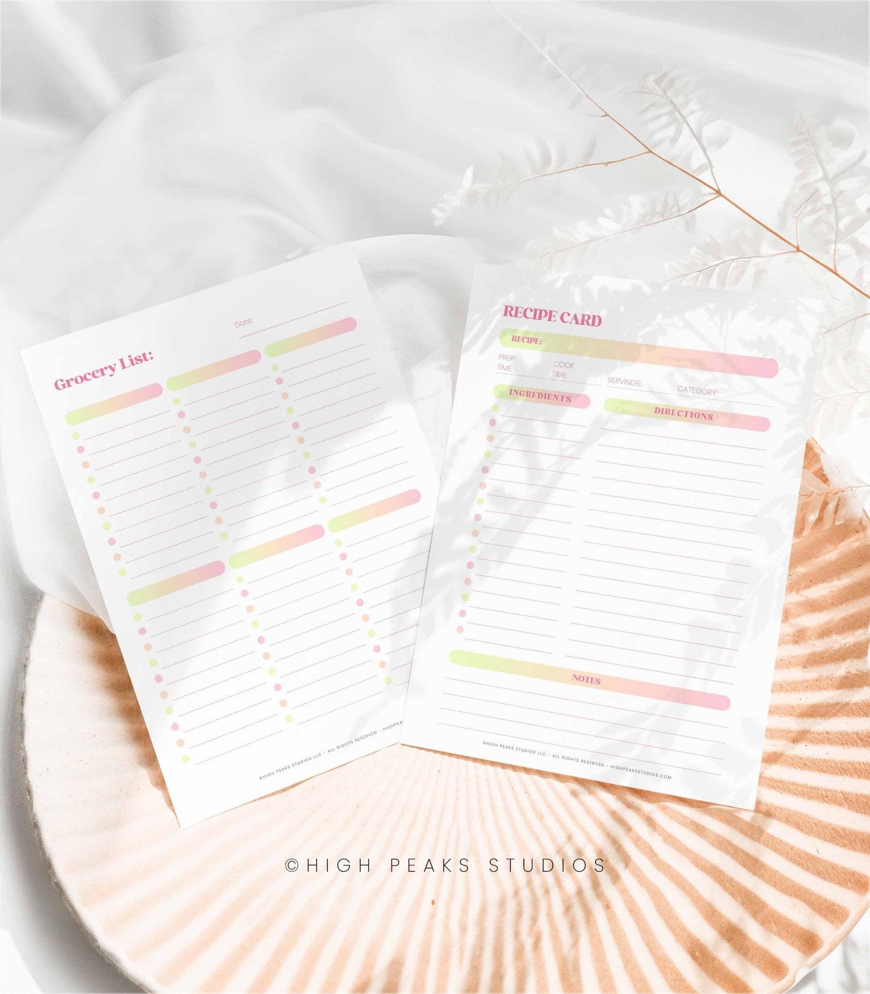 Fitness and Wellness Journal { 13 Pages } - High Peaks Studios LLC