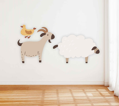 Modern Farm Animal Large Decor Cutouts - High Peaks Studios