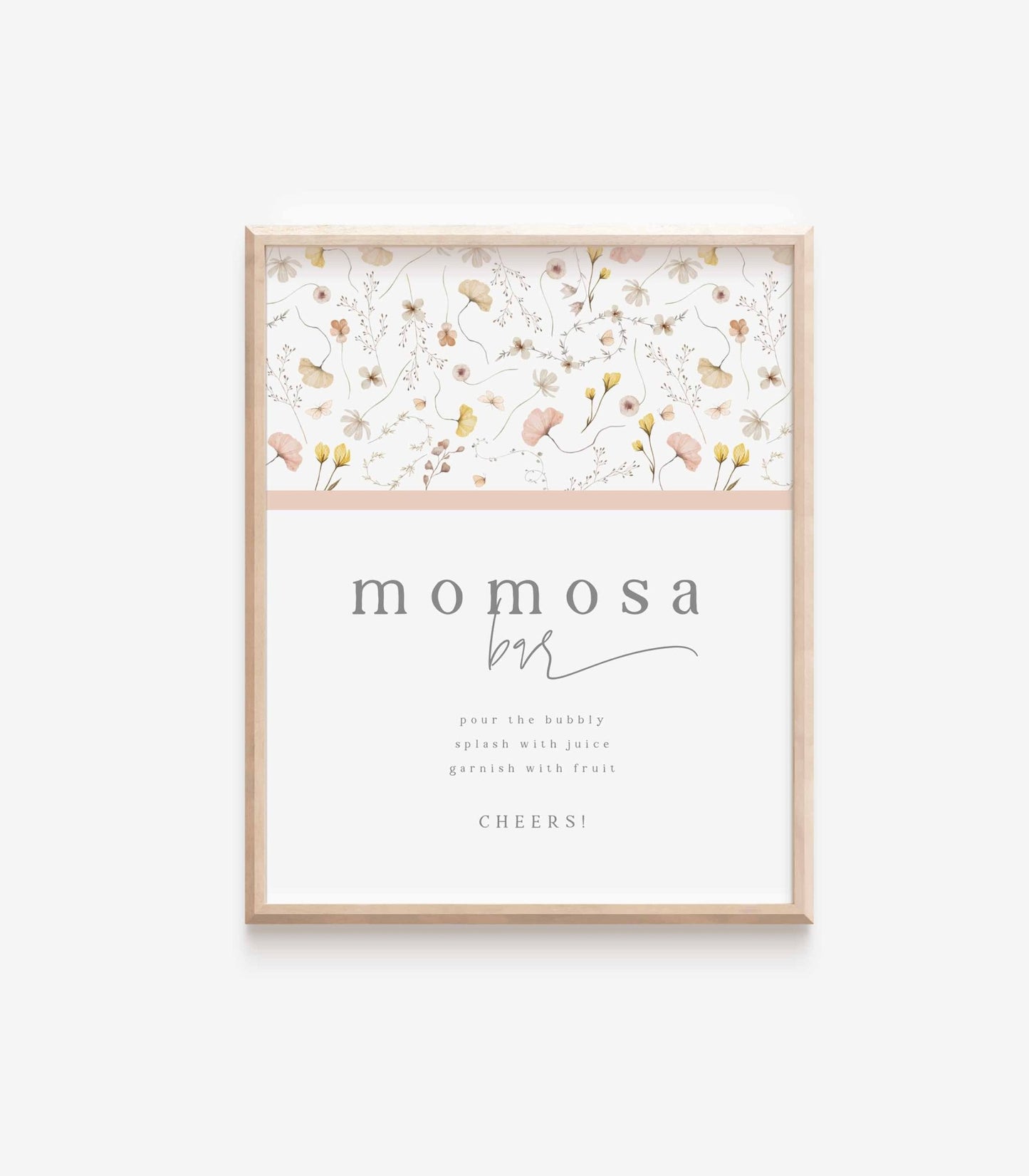 Momosa Bar Sign and Juice Labels - High Peaks Studios