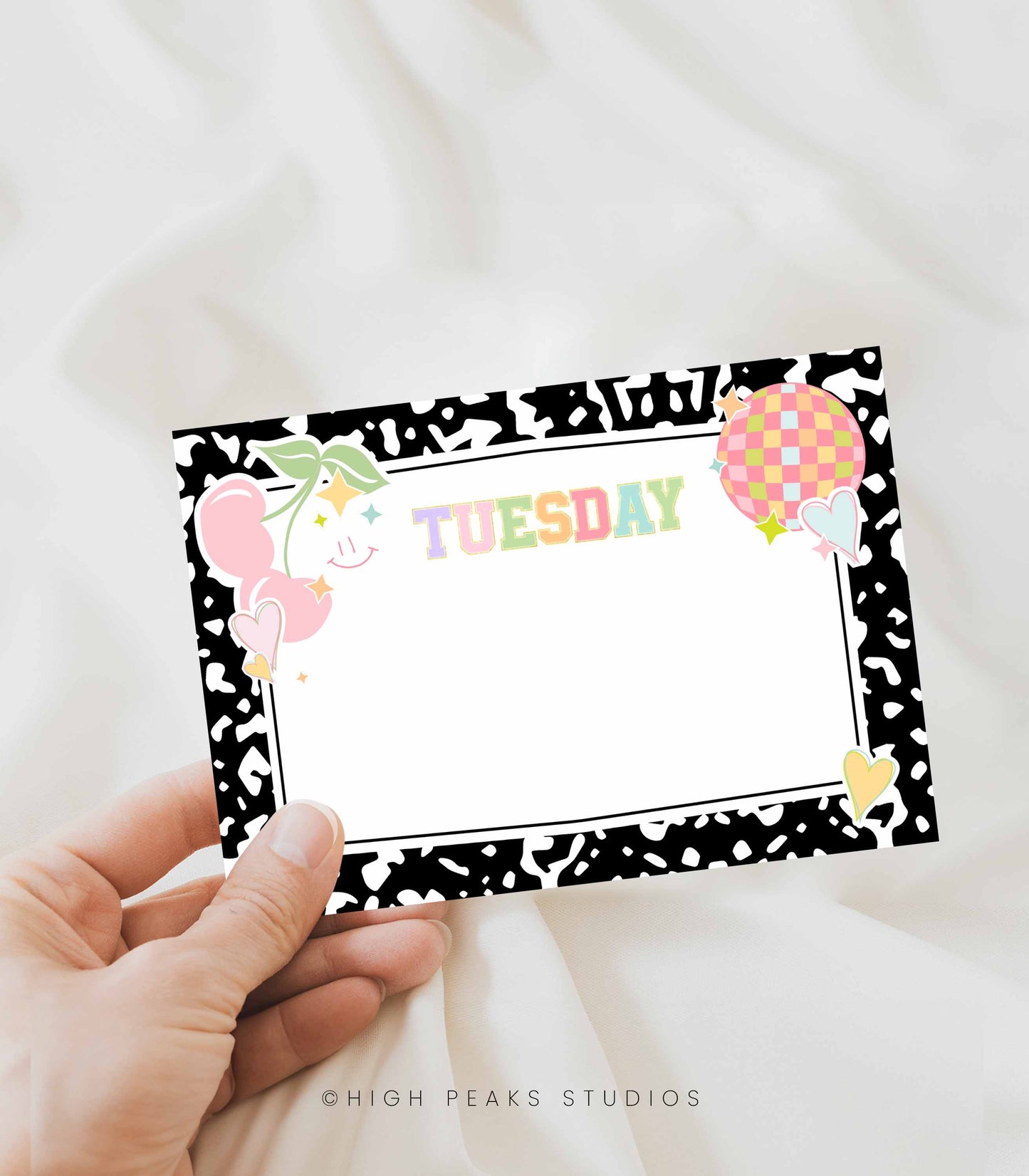 Kids Lunch Box Daily Note cards Printables