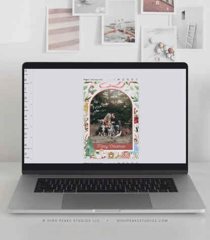 Nutcracker Christmas Photo Card Template