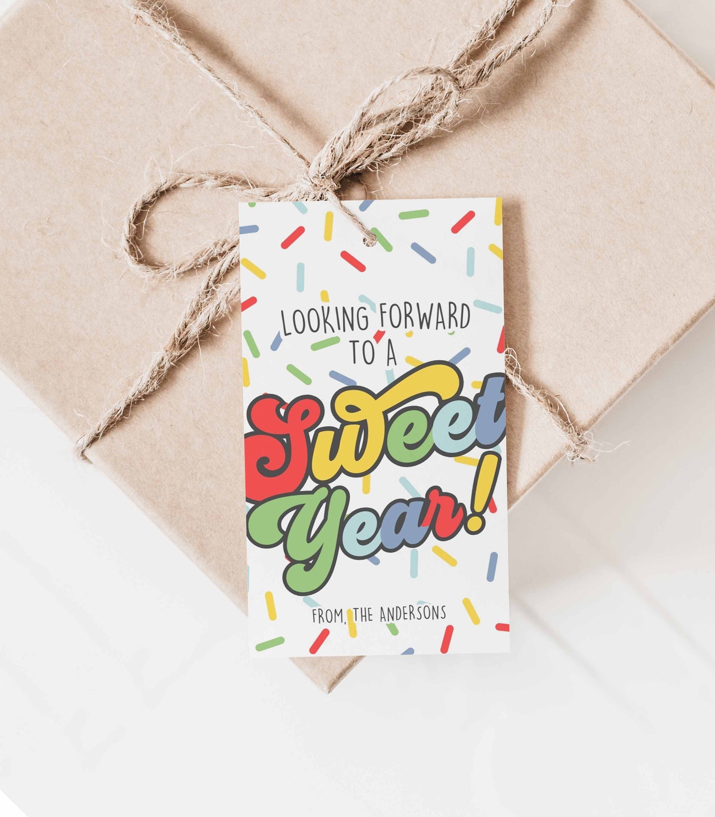 Sweet Year Back To School Gift Tag classic colors - High Peaks Studios