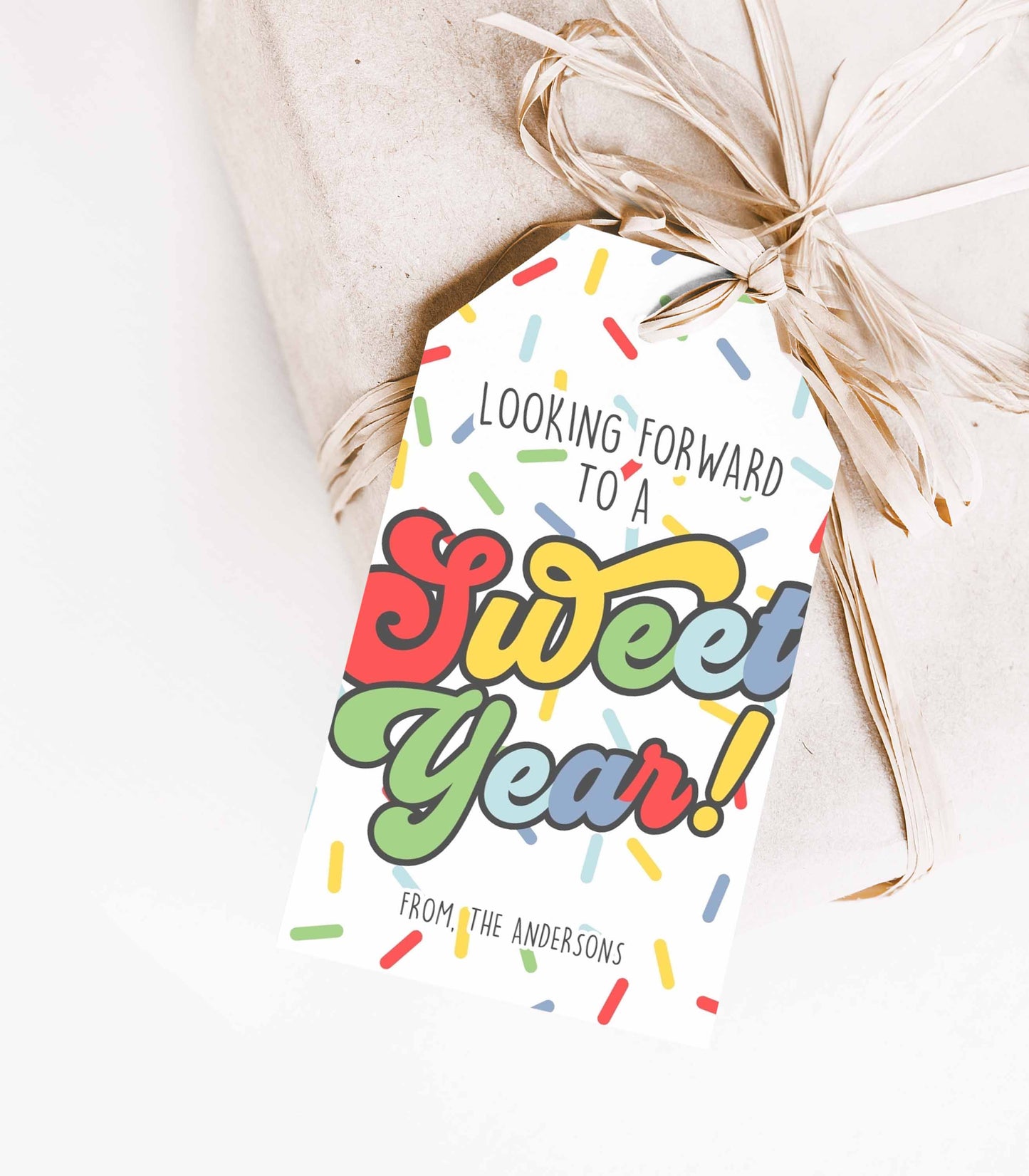 Sweet Year Back To School Gift Tag classic colors - High Peaks Studios