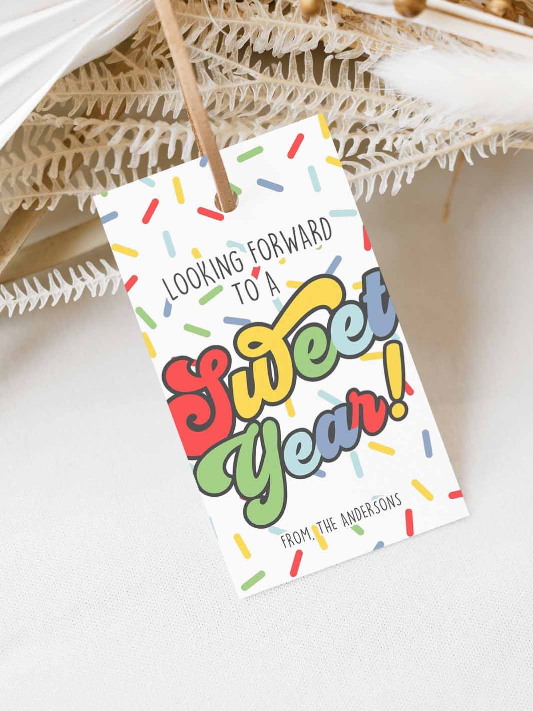 Sweet Year Back To School Gift Tag classic colors - High Peaks Studios