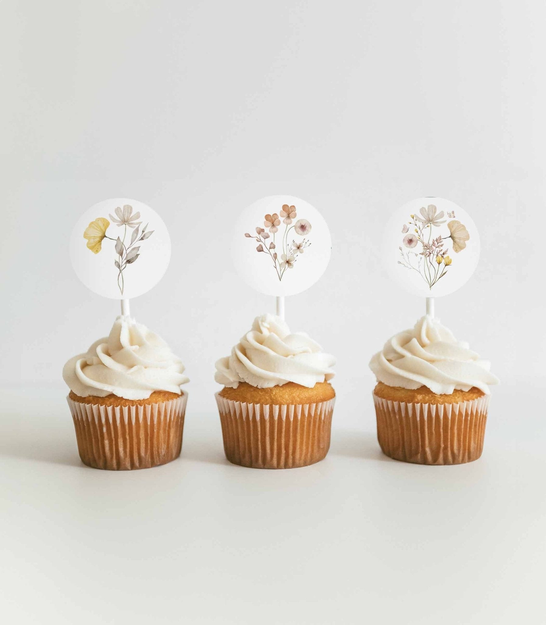 Wildflower Cupcake Toppers - High Peaks Studios