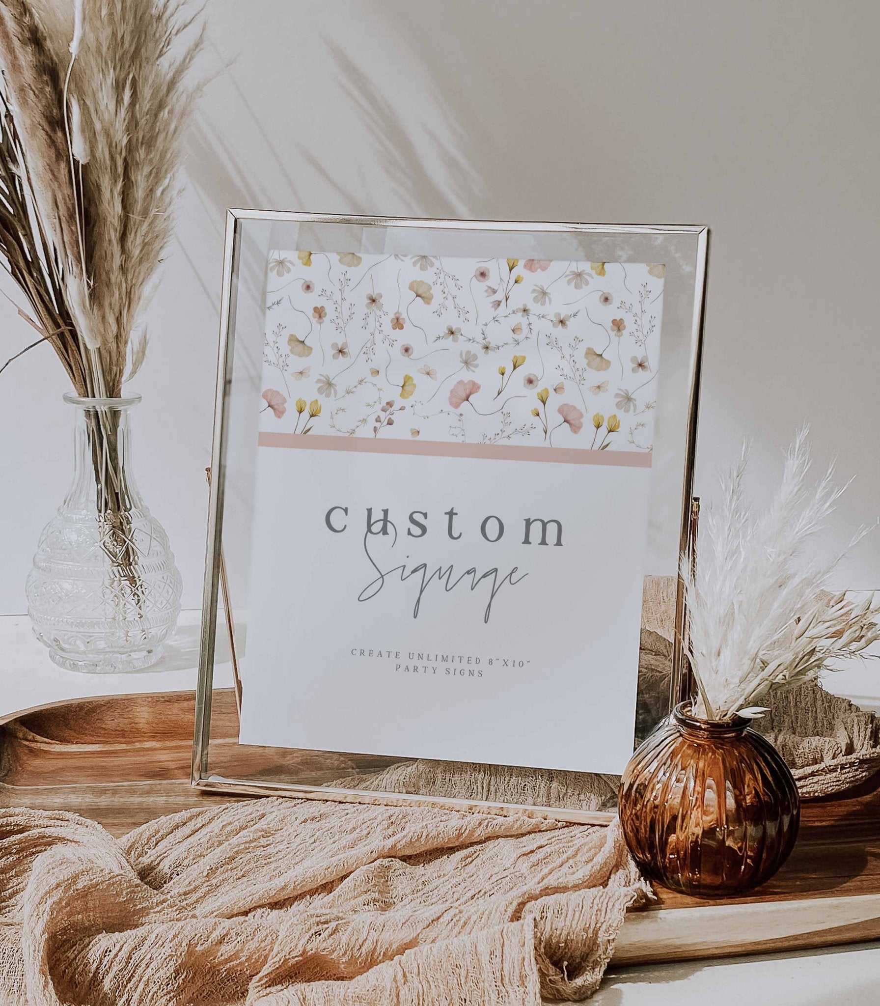 Wildflower Custom Signs 8"x10" (create unlimited signs) - High Peaks Studios