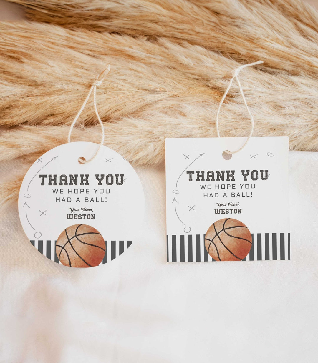 Basketball Party Favor Tags and Sticker Printables - High Peaks Studios