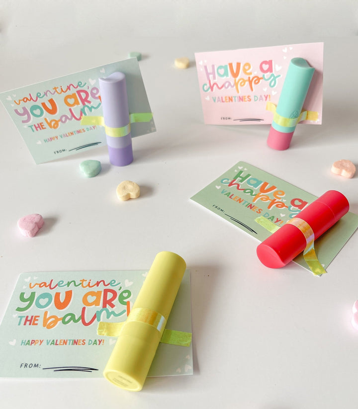 Chapstick Kids Valentine Printables - High Peaks Studios