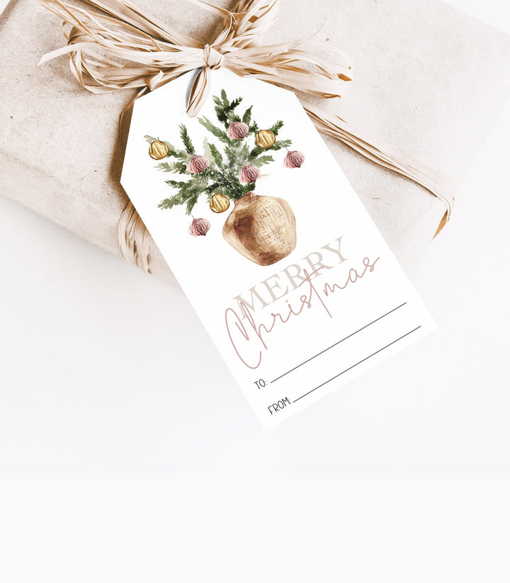 Christmas Gift Tag Printable - High Peaks Studios