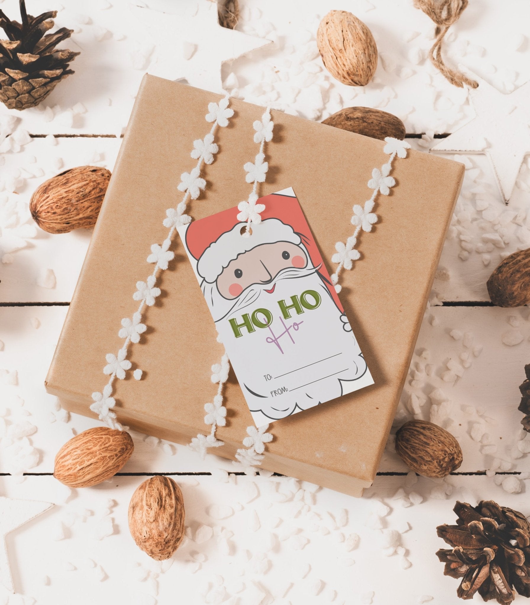 Christmas Gift Tags Set of 6 Printables - High Peaks Studios