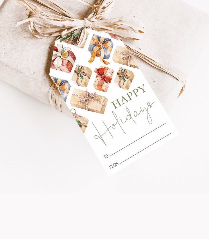 Christmas Presents Gift Tag Printable - High Peaks Studios