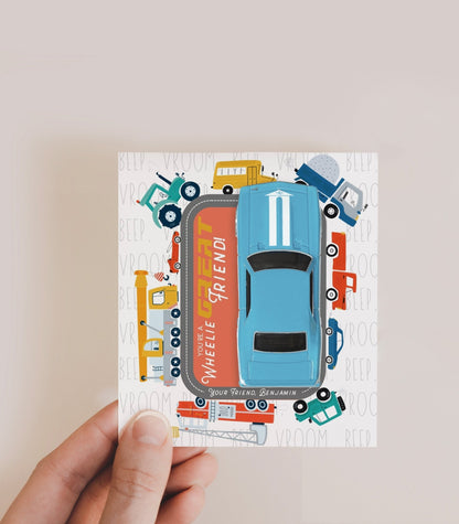 Hot Wheels Car Valentine Gift Printables - High Peaks Studios