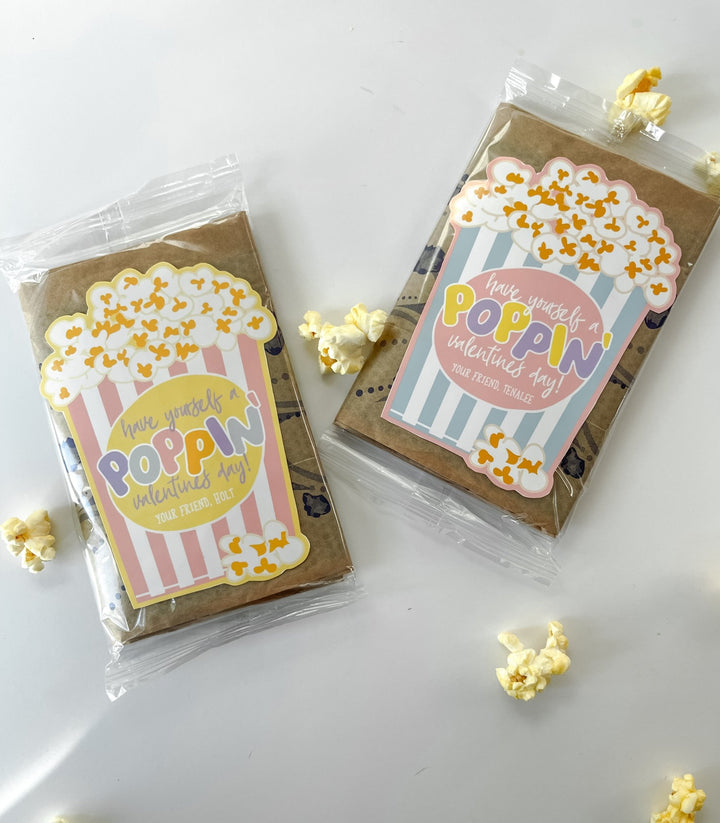 Popcorn Valentine Printables - High Peaks Studios