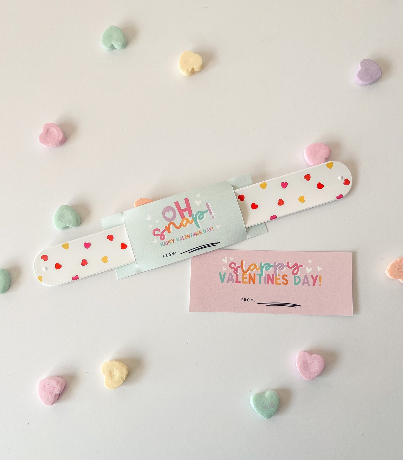 Slap Bracelet Valentine Printable High Peaks Studios LLC