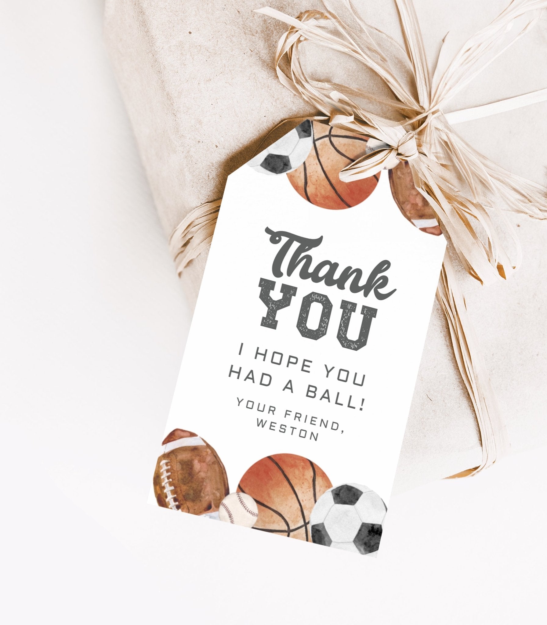 Sports Birthday Favor Printables - High Peaks Studios