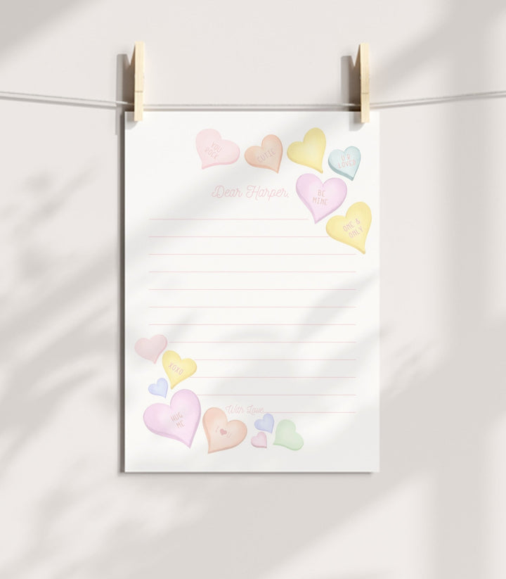 Sweetheart First Birthday Time Capsule Sign and Note Card Printables - High Peaks Studios