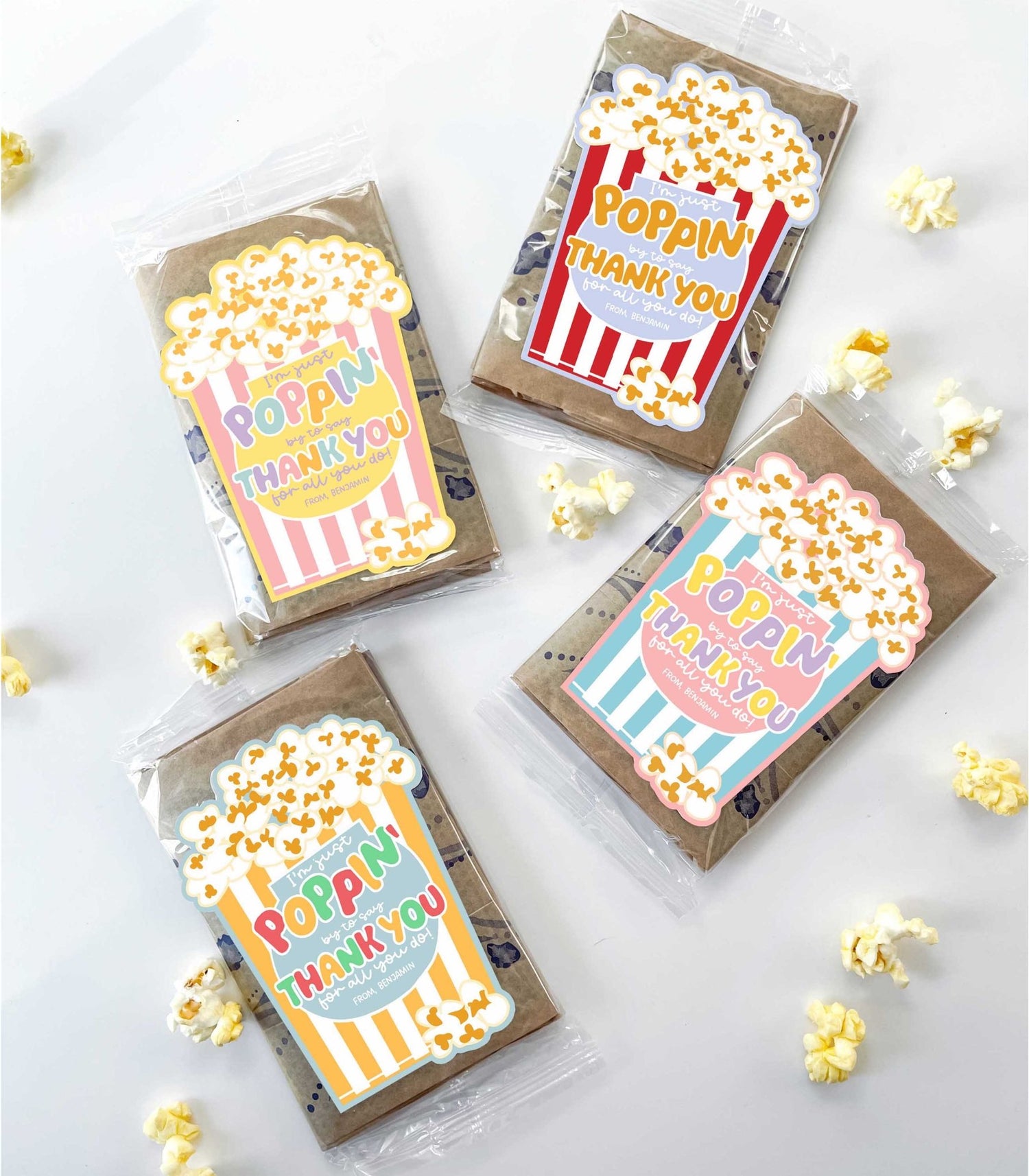 Teacher Appreciation Popcorn Printables - High Peaks Studios