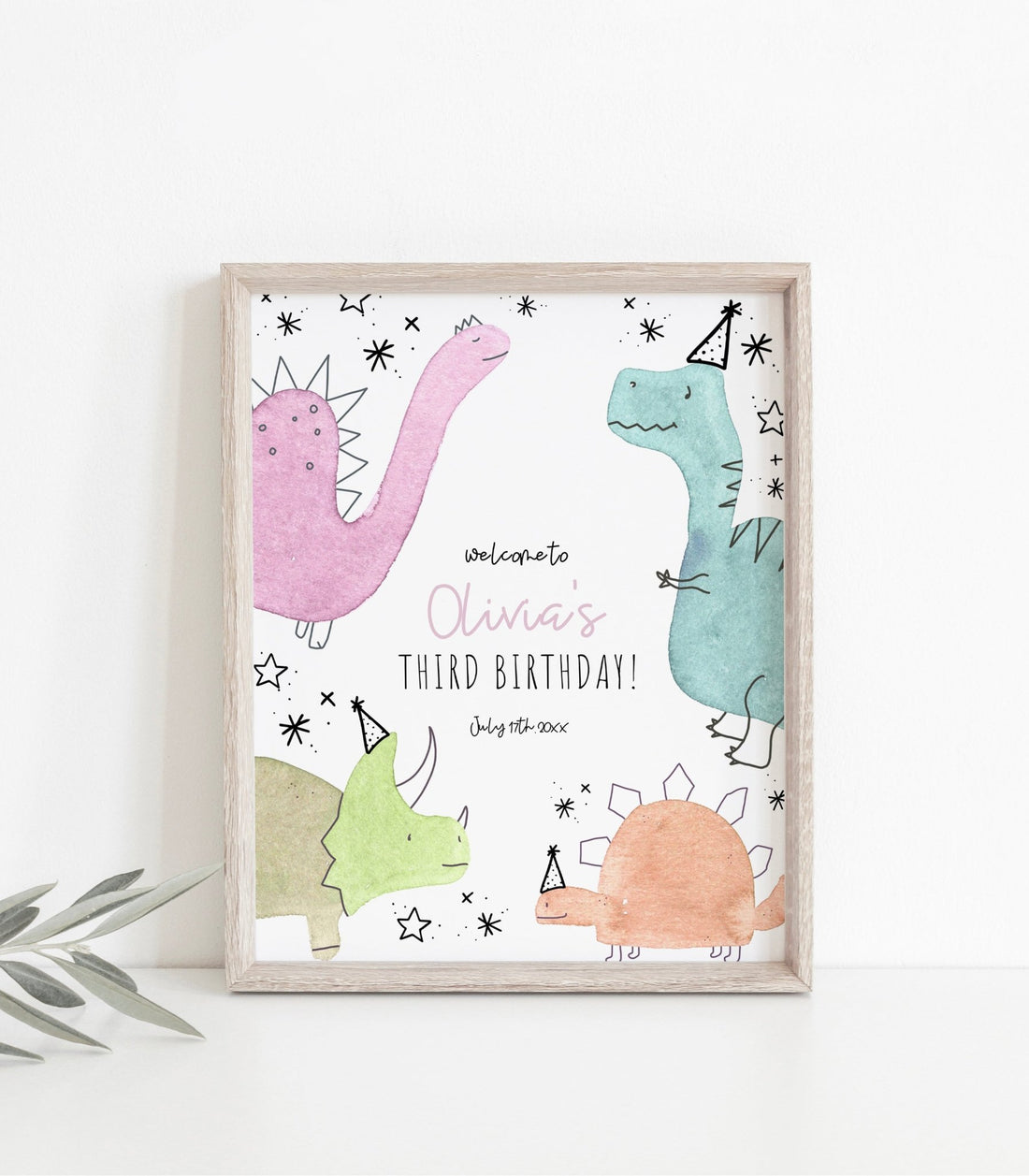 Three Rex Welcome Sign Poster – High Peaks Studios LLC