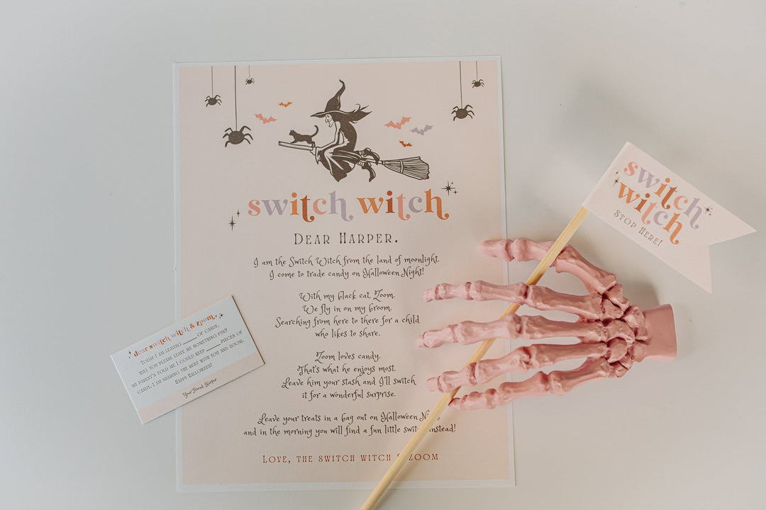 Trick-or-Treat Candy Switch Witch Printable Set - High Peaks Studios