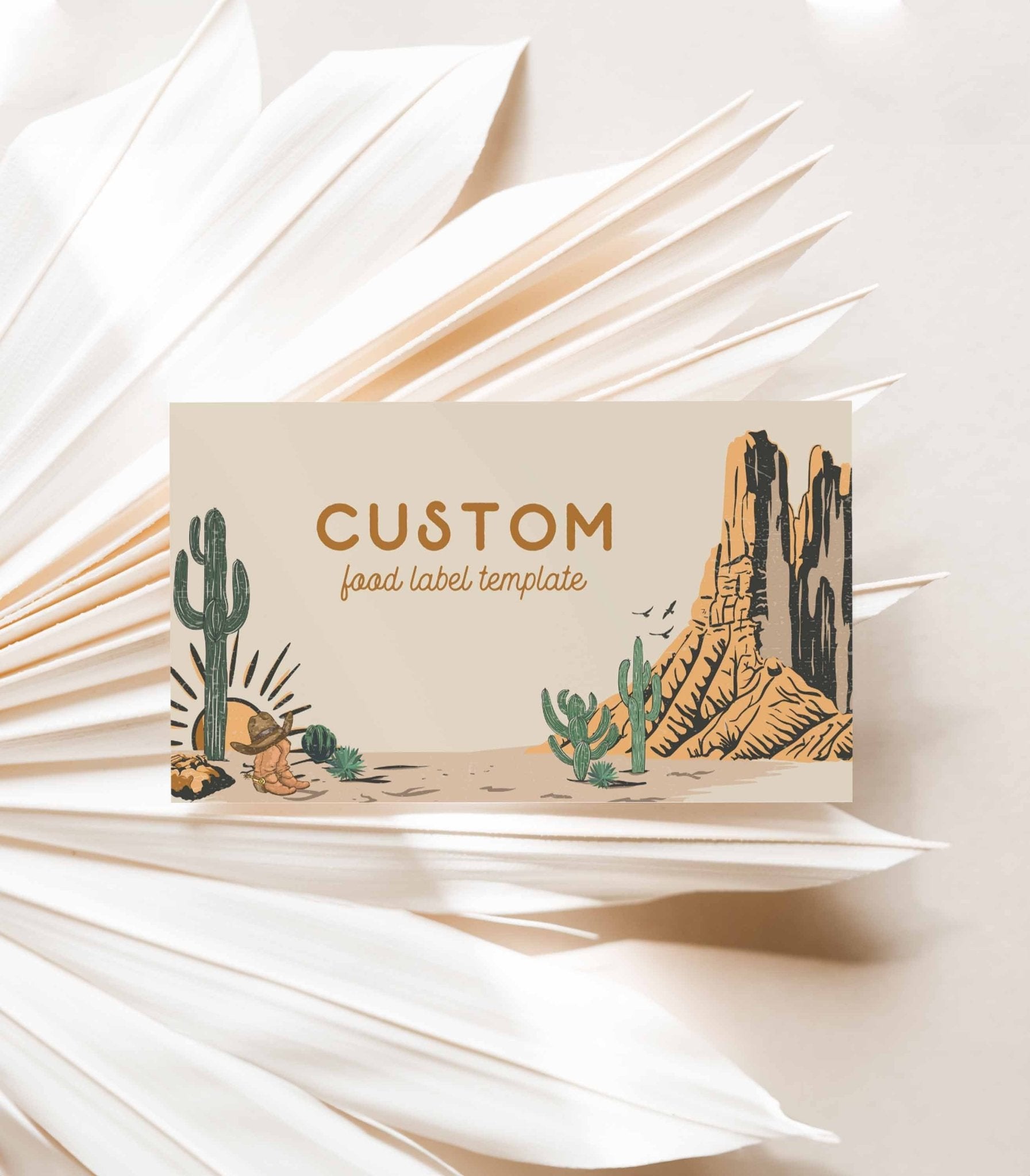 Western Food Tent Label Printables – High Peaks Studios LLC